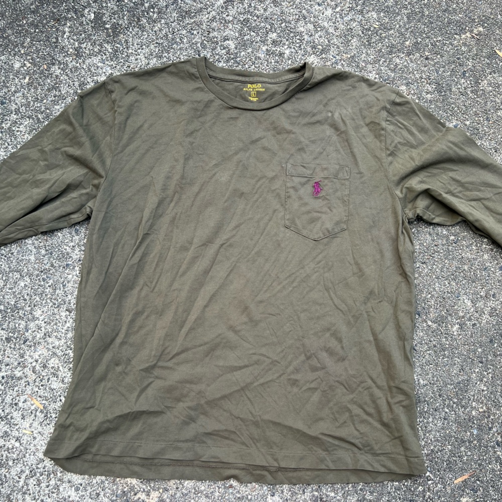 Large Polo long sleeve mens t-shirt